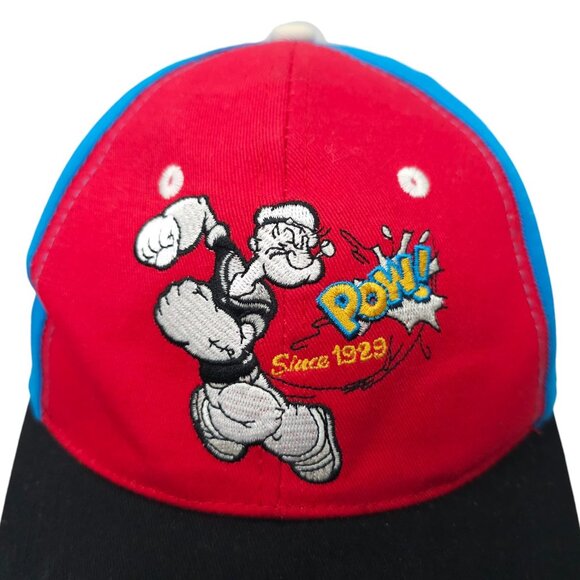 Popeye Pow Spinach Strapback Cap Trucker Baseball Embroidered Cartoon Hat - Picture 7 of 13